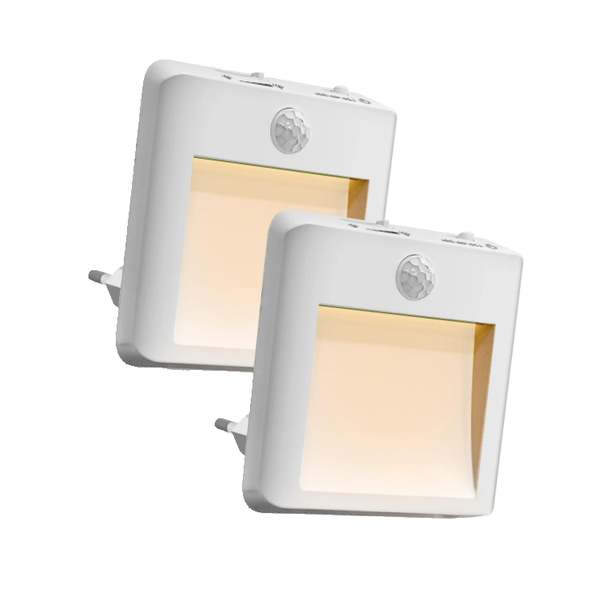 Two Sets Of Night Lights, 3 Modes, With Day/Night Sensor