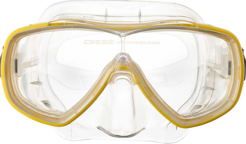 Cressi Onda Mask - Single Lens Silicone Mask with Wide View &amp; Easy Strap