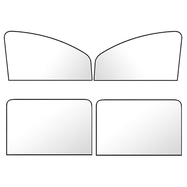 4 Pieces Magnetic Car Window Shades Car Sun Shade Windscreen Block Light