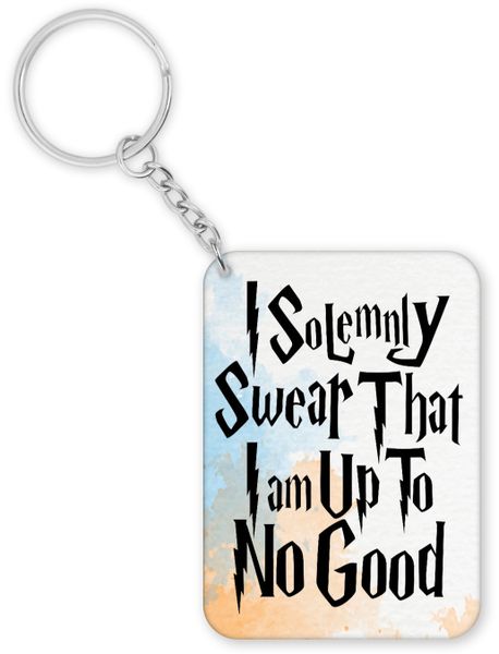 Harry Potter I Solemnly Swear Birthday Christmas Gift Keyring