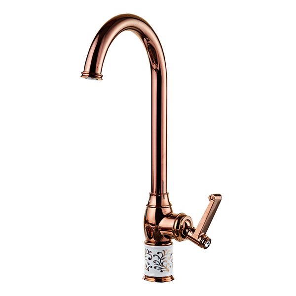 Rose Gold Basin Mixer Single Handle Premium Faucet for Bathroom &amp; Kitchen