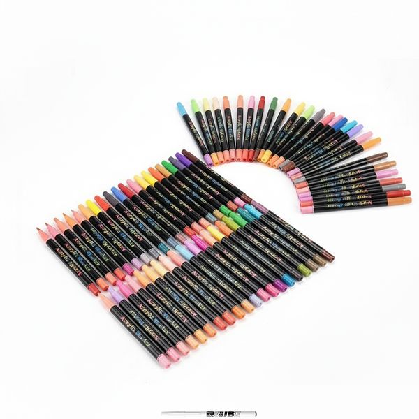 48 Markers (96 Colors) Dual-Tip Acrylic Markers for Arts With ReVibe Pen