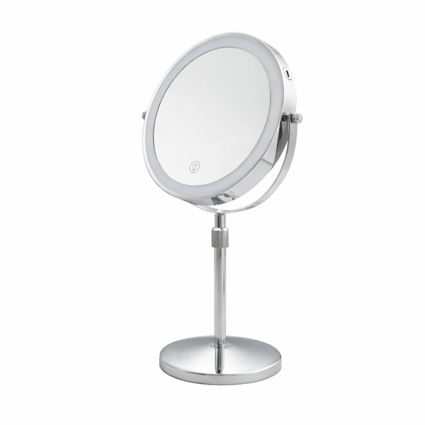 8-Inch LED Makeup Mirror with Lights, 1x-10x Magnification