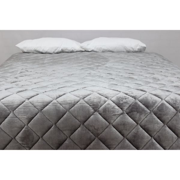 Ahlesa Home Premium 3ply Quilted Mink Blanket - Queen (100% polyester)