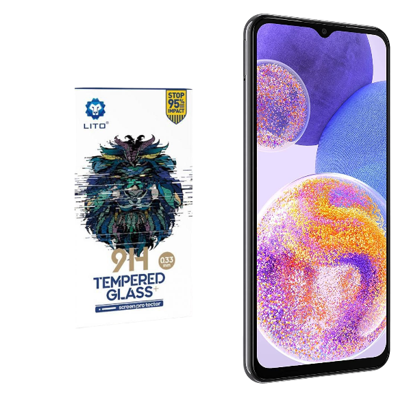 LITO Tempered Glass Screen Protector For Samsung Galaxy A23