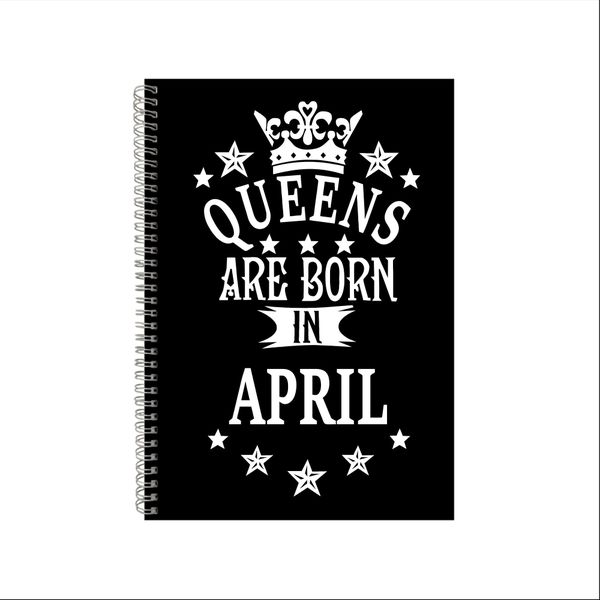 April Queens Notebook Birthday Gift Idea A4 Notepad Pad 56