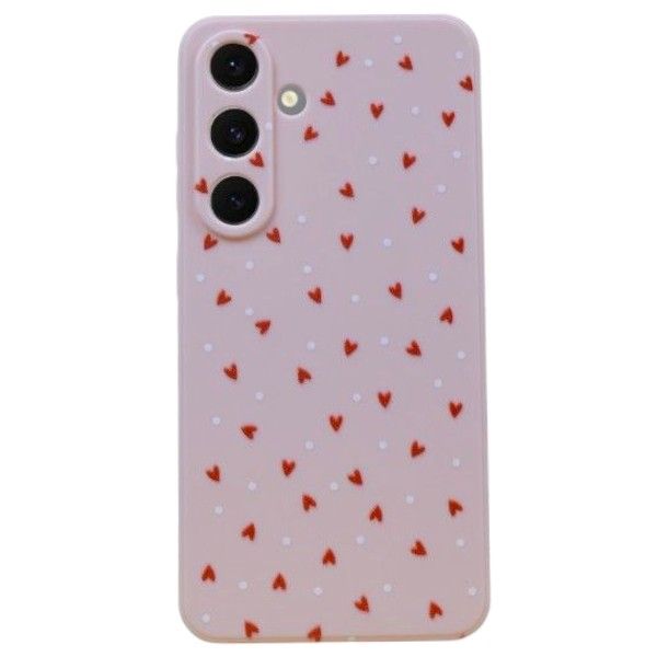 Heart Confetti Phone Case Compatible With Samsung Galaxy S23 Plus - Pink