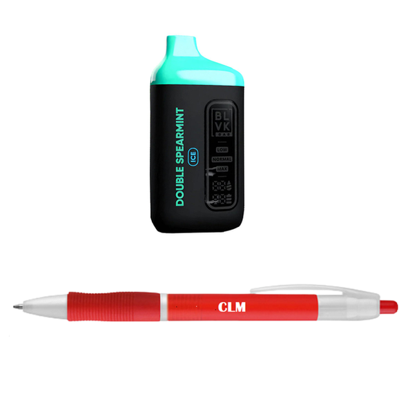 BLVK 20K Puff 50mg Disposable Vape - Double Spearmint with CLM pen