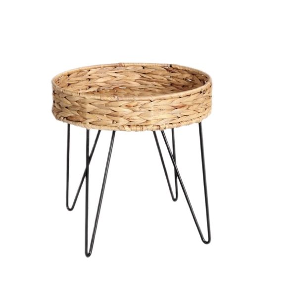 Woven Side Standing Serving Tray