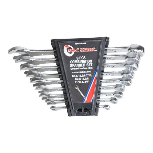 9 Pieces Combination Spanner C/V Polished Head SAE