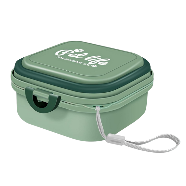 Collapsible Dog Bowl Travel Food and Water Bowl with Lid for Cats and Dogs
