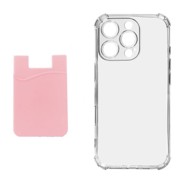 Cover With Rubber Card Holder - Pink image