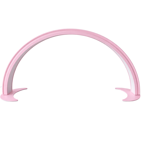 Professional Pink Half-Moon Light LED Desk Lamp - 24V Adapter, 62X31cm