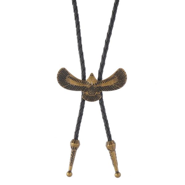 Bolo Tie Rodeo Cowboy Leather Necktie Western Bolo Tie for Men