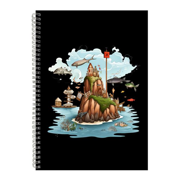 Dreams A4 Notebook Spiral and Lined Fishing Lovers Graphic Notepad Gift 196