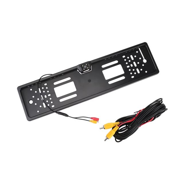 12V Car Rear View Camera 4 LED License Plate Holder Parking