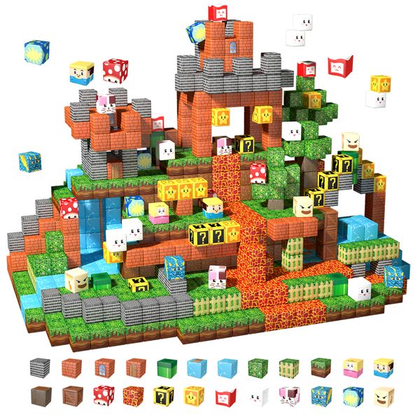 DIY Mini-Human Magnetic Building Blocks Set