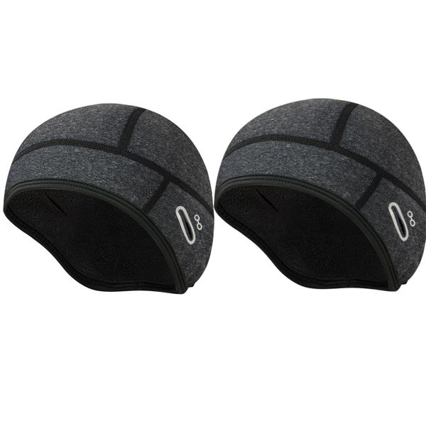 2 Pcs Winter Cycling Skull Cap, Warm Windproof, Undercap Sports Hat