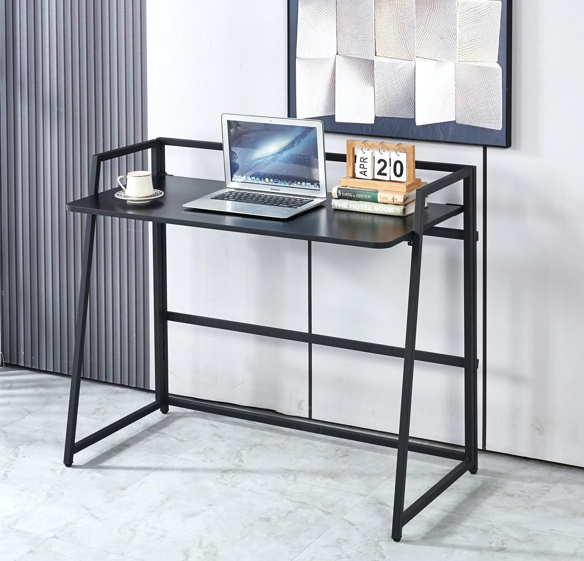 Portable Desk Computer Table Study Workstation for Home Office - Black