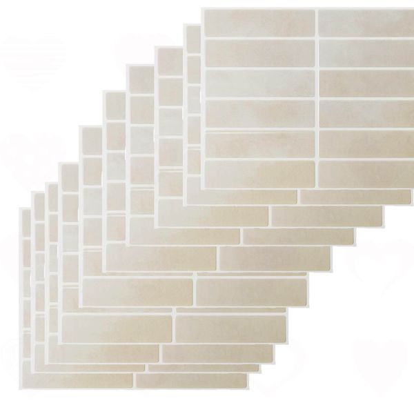 10 Pack Self Adhesive Kitchen Backsplash Wall Stickers Peel and Stick