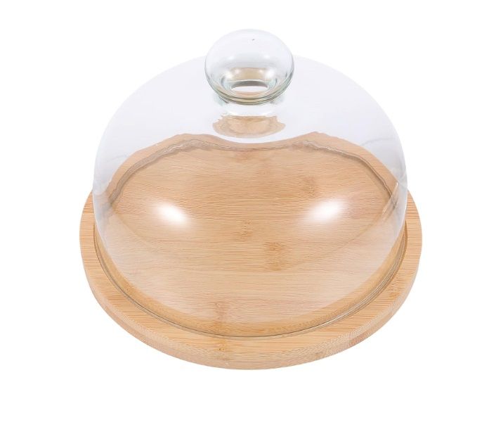 Glass Cheese Dome & Wooden Base | Shop Today. Get it Tomorrow ...