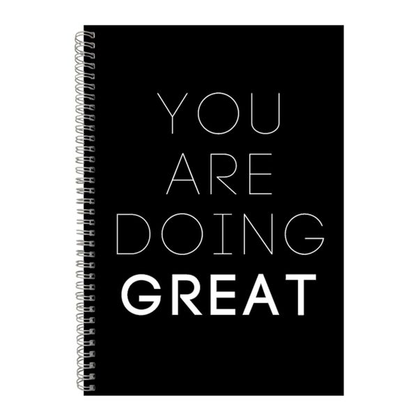 Great A4 Notebook Spiral Lined Motivational Saying Graphic Notepad Gift 226