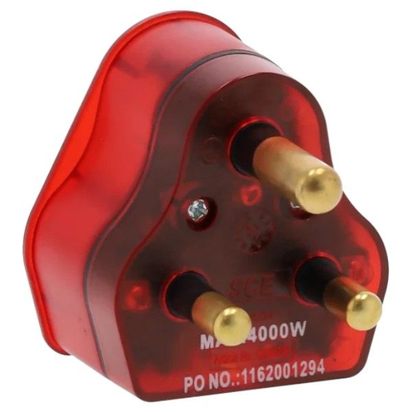 SCE High Surge Plug top 16A 4000W - Heavy-Duty Power Connector Plug Red