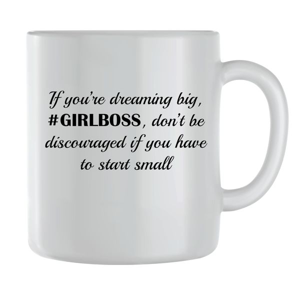 Dreaming Coffee Mugs for Men Women Motivational Sayings Graphic Cup Gift236
