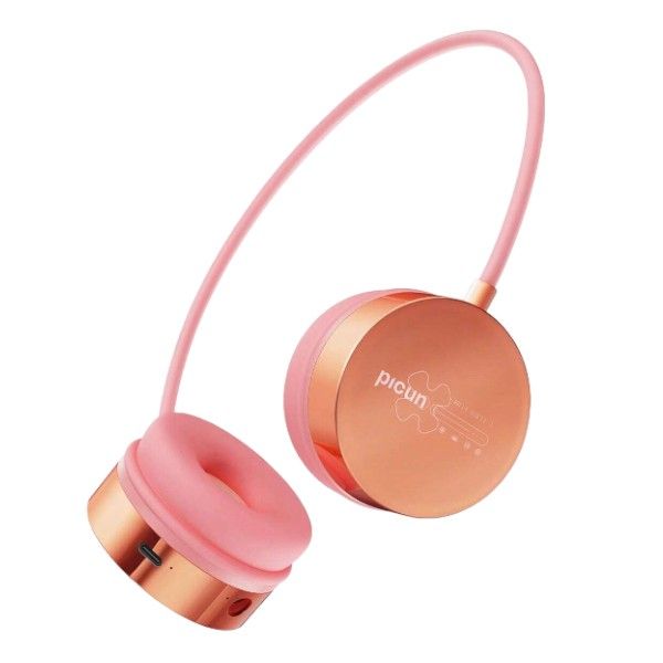 PICUN - I30 - DNS Intelligent Dual Connection Lightweight Headphones - Pink