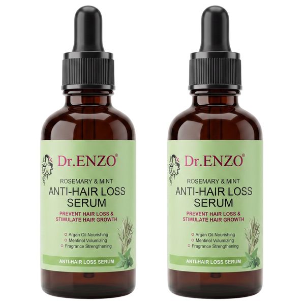 2 Pack-Dr Enzo Rosemary&amp;Mint Anti-HairLoss Serum Hair Growth Strengthening
