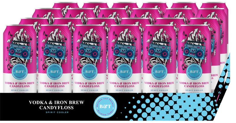 Bowman &amp; Thomas Vodka Iron Brew Candyfloss