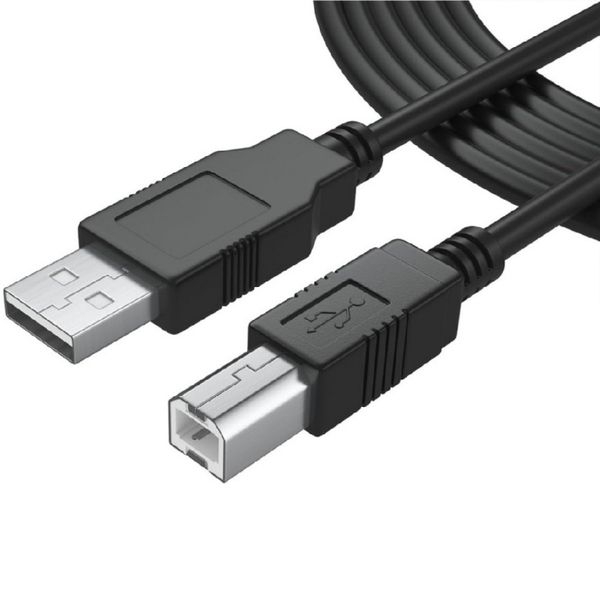 QYNIAL 1.8m USB A To B Cable USB 2.0 480Mbps Compatible With Printers