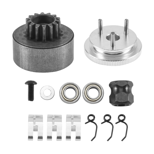 RC Clutch Bell 14T Gear Bearing Clutch Springs Flywheel Assembly