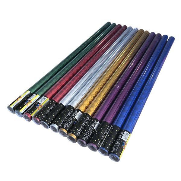 Premium Holographic Everyday Gift Wrapping Paper (Pack of 6) 70cmx200cm