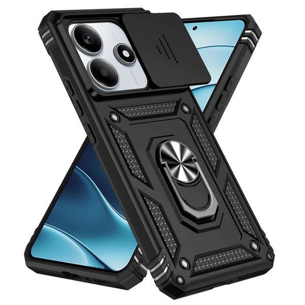 Military Sliding Window With Bracket Case Compatible With Redmi Note 14 5G