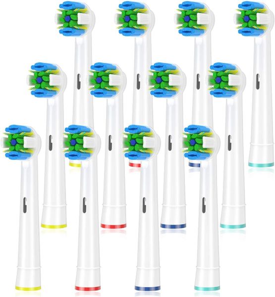 Micaiah Replacement Toothbrush Heads Compatible with Oral B Floss Action-12 Pack