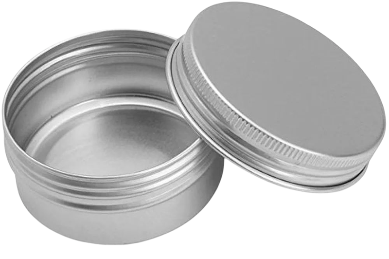 50-Pack Metal Aluminium Jars with Screw on lids
