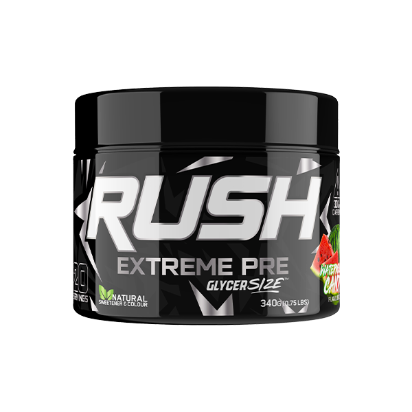 Alpha Sports Nutrition Rush Extreme Pre Workout Watermelon Candy 340g Shop Today. Get it