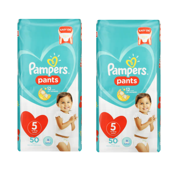 Pampers Pants Diapers Size 5 Junior (2 x 50 pants)