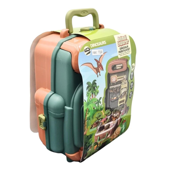 Dinosaur Explorer Backpack Playset - 25 Piece Set 30cm Adventure Pack