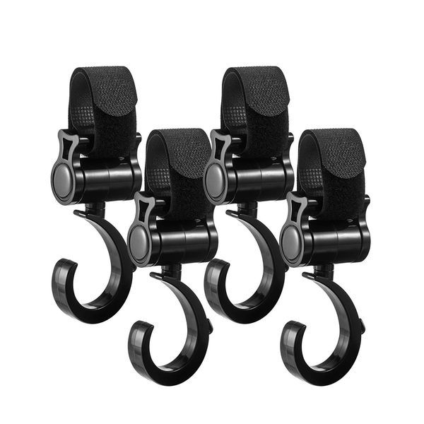 360 Rotating Baby Stroller Hook Universal Diaper Bag Hook for Outdoors