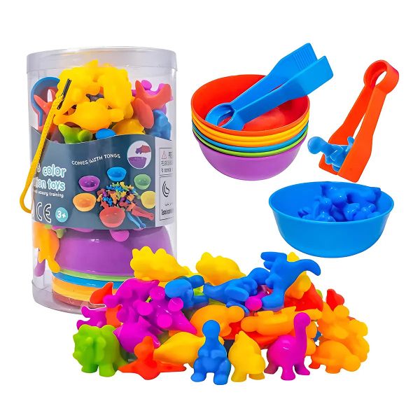 Children's Dinosaur Classification and Counting Toy Set