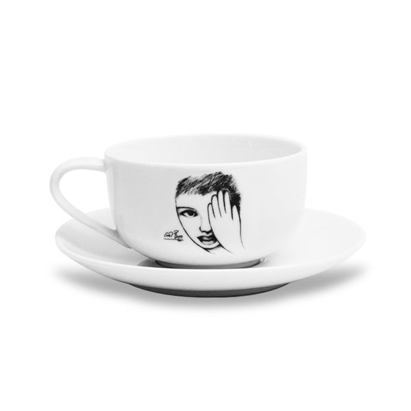 Carrol Boyes Cup and Saucer- Eye for Detail