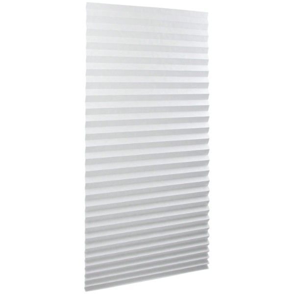 Light Filtering Paper Pleated Blinds (180cm x 90cm) - White