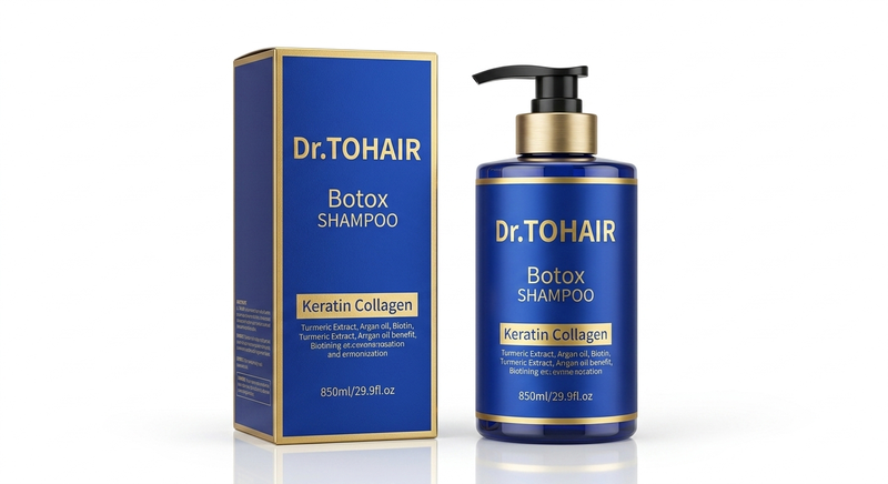 Dr. TOHAIR Keratin Collagen Botox Shampoo 850ml - Sulfate Free Hair Repair