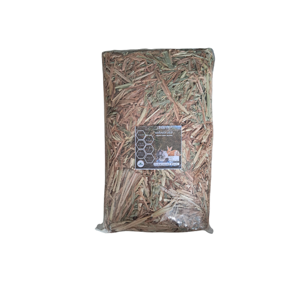 Eco Substrate Compressed Oats Hay Block - Natural Small Animal Bedding