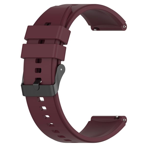 Silicone Strap Compatible With Huawei GT2 Pro - Maroon