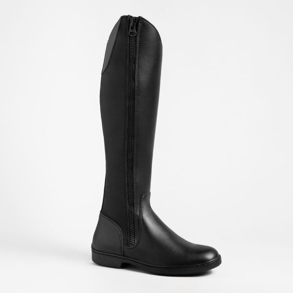 Fouganza 500 Adult Synthetic Horse Riding Jodhpur Boots - Black