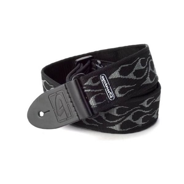 Dunlop Guitar Strap Grey Flames
