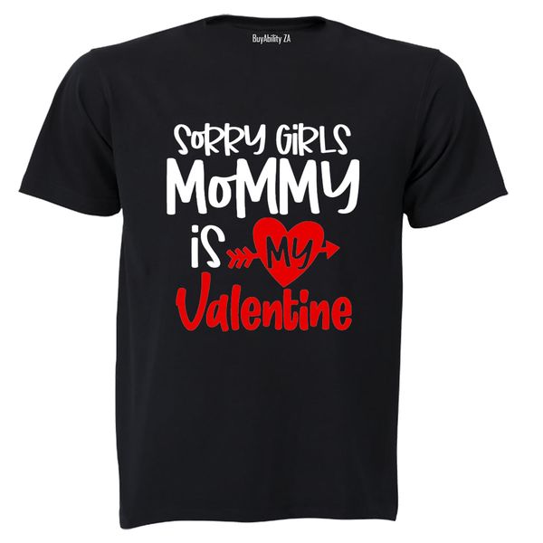 Mommy is my Valentine - Kids T-Shirt